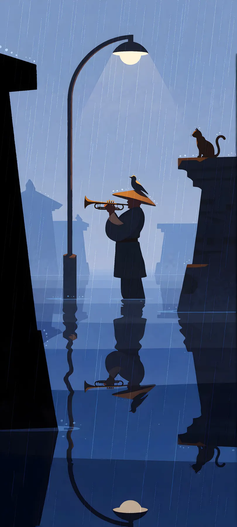 trumpet-playing guardian