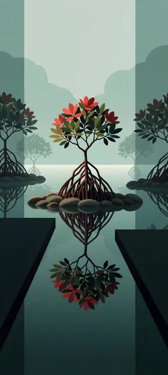 exposed roots