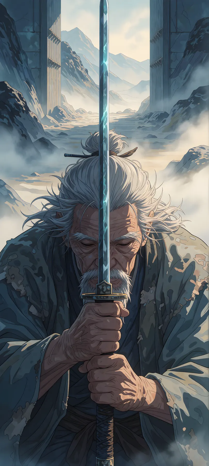 elderly sword guardian