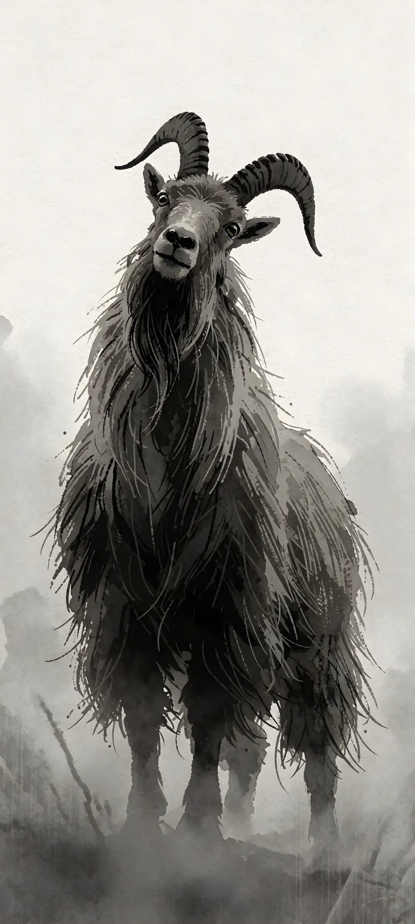 shaggy mountain goat