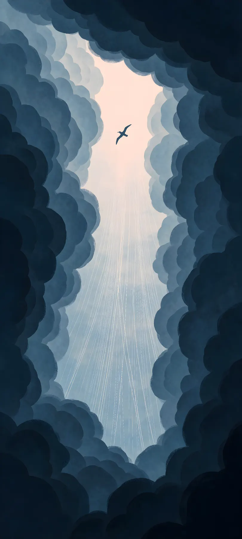ascending lone albatross
