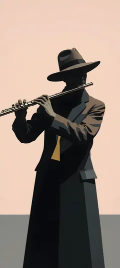 solitary flutist