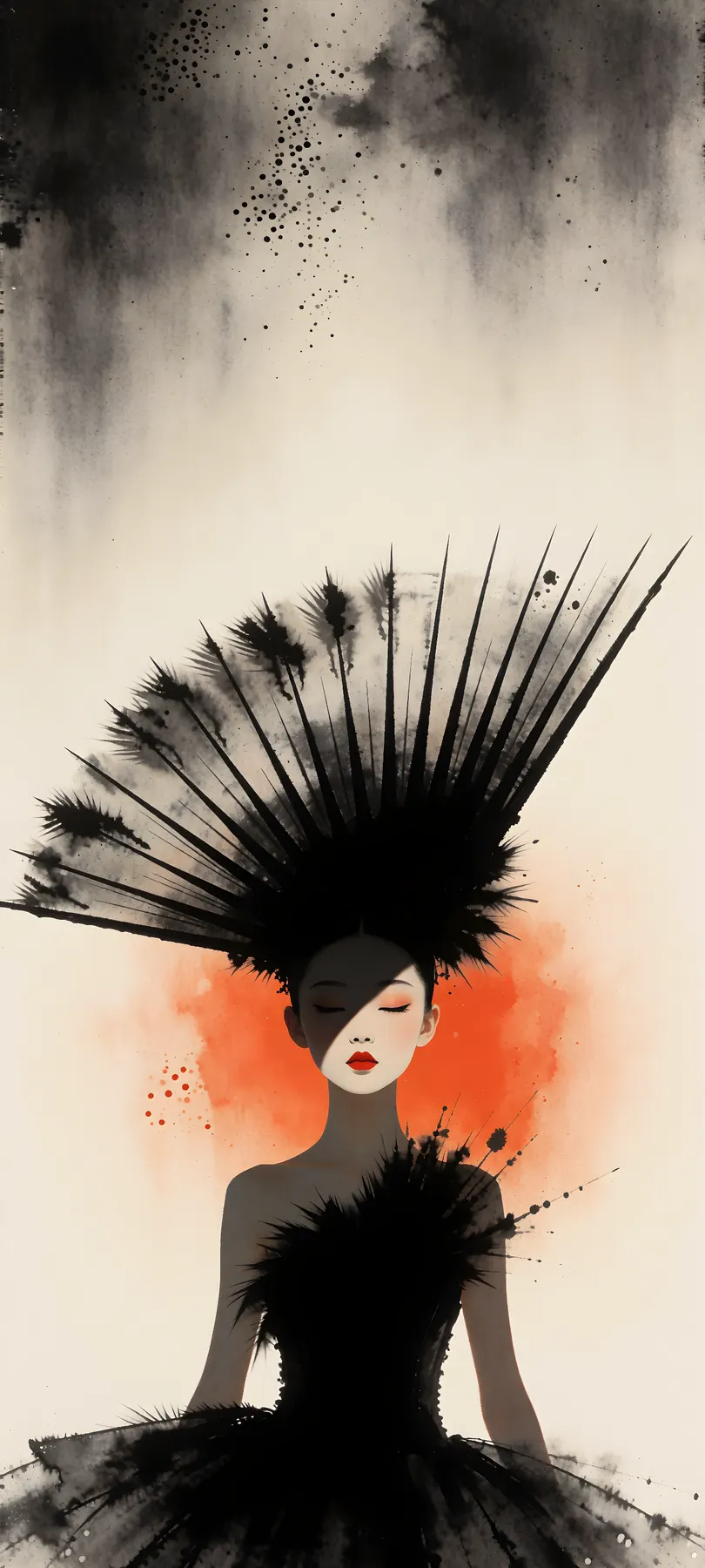 masked headdress dancer