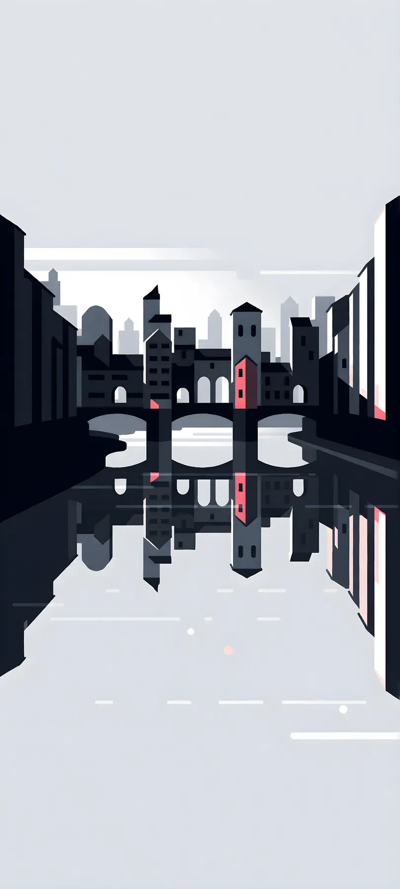 river-crossing urban towers