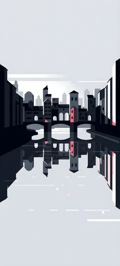 river-crossing urban towers