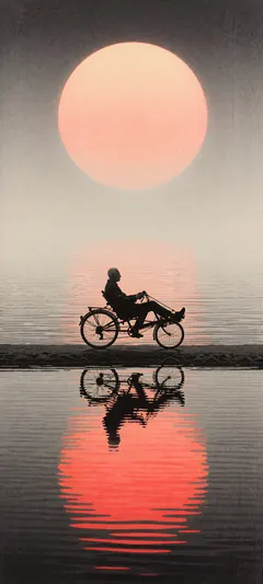 elderly cyclist