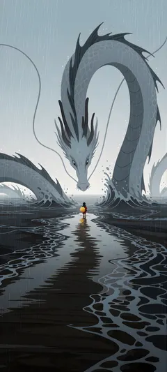 white sea dragon