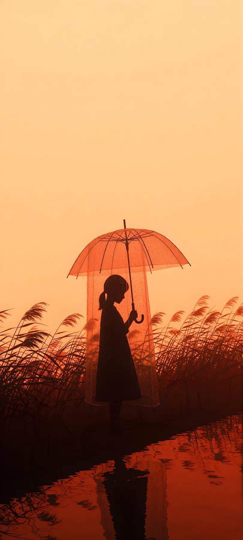 girl with dome umbrella