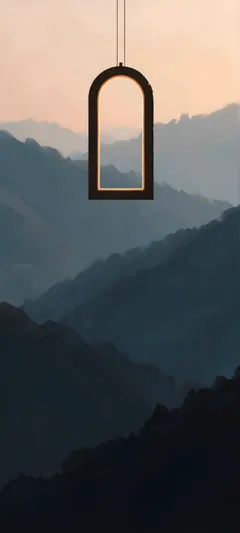 illuminated arch pendant