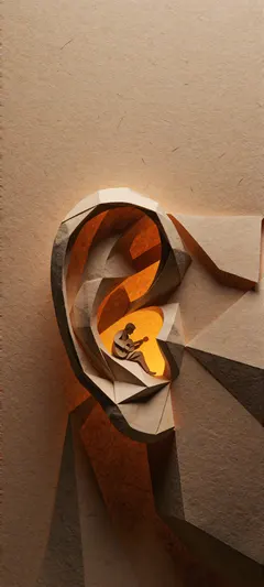 ear-shaped opening