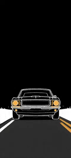 yellow-orange headlights