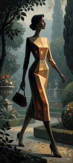 short-haired woman