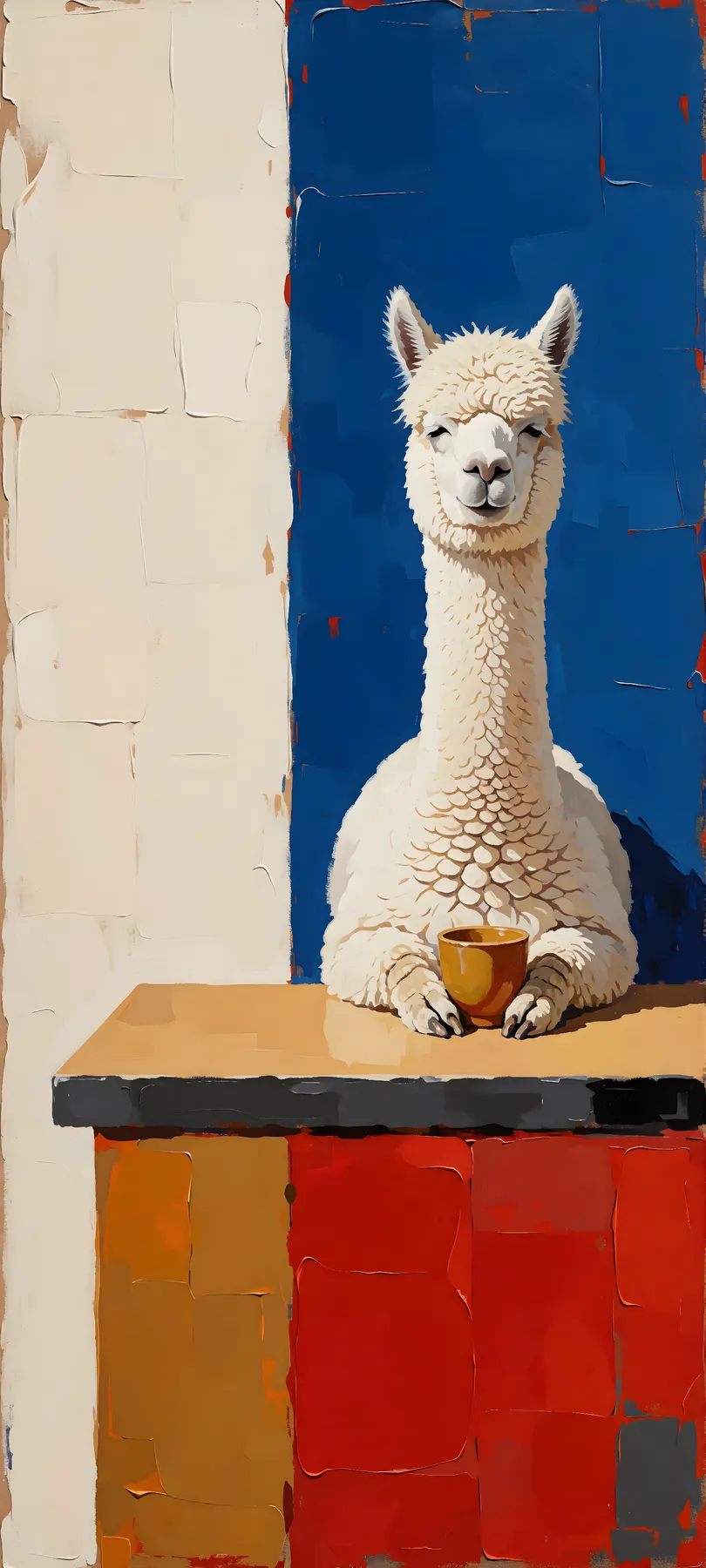white alpaca