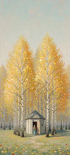 golden birches
