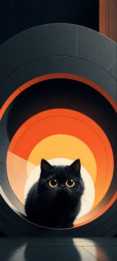soot-dark kitten
