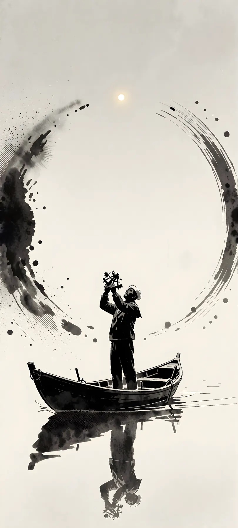 sailor with sextant