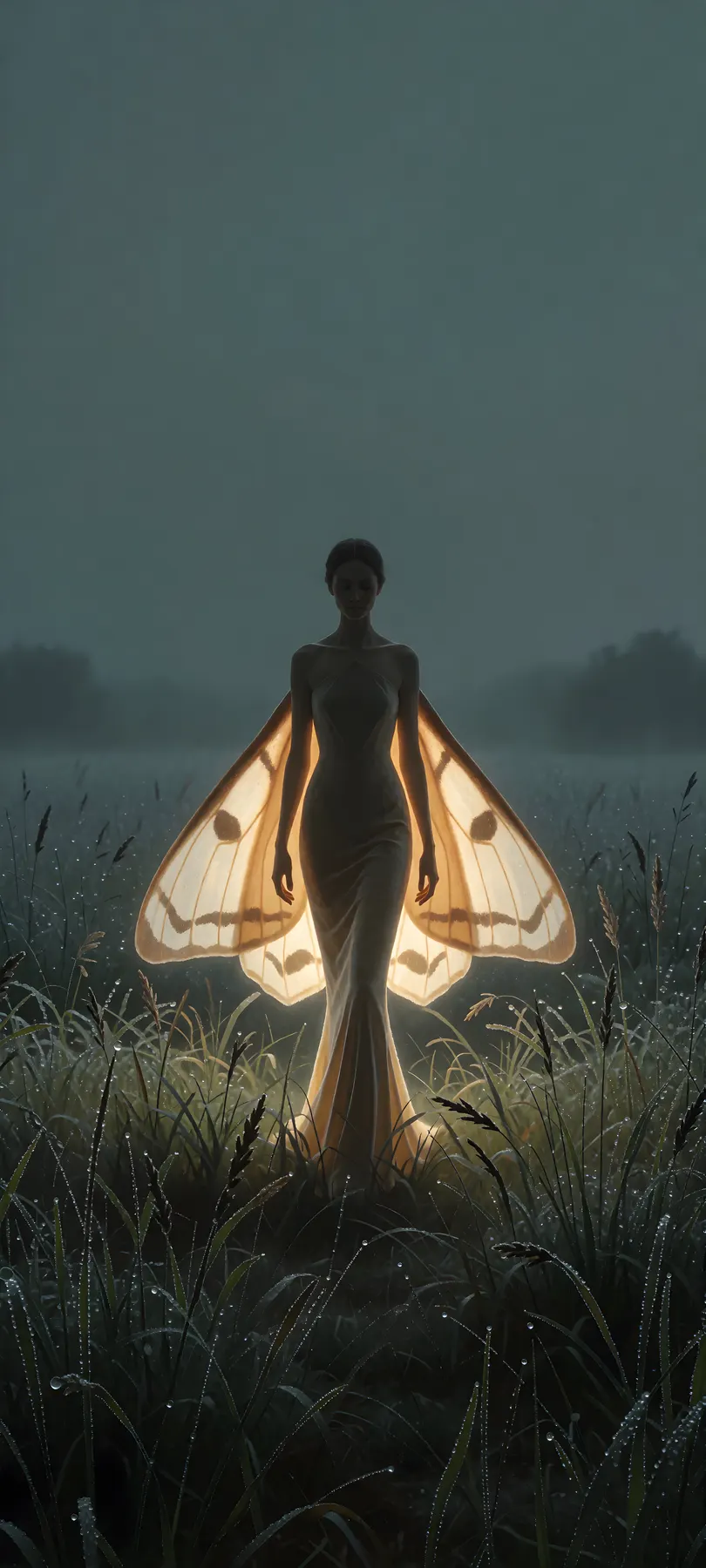 moth-like woman