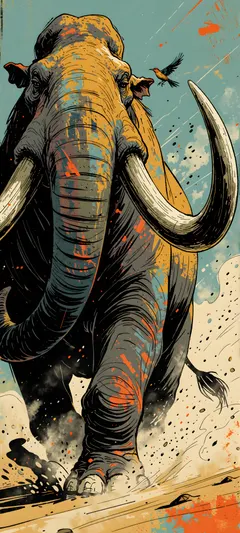 tusked elephant matriarch