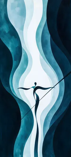 ribbon-formed human figure