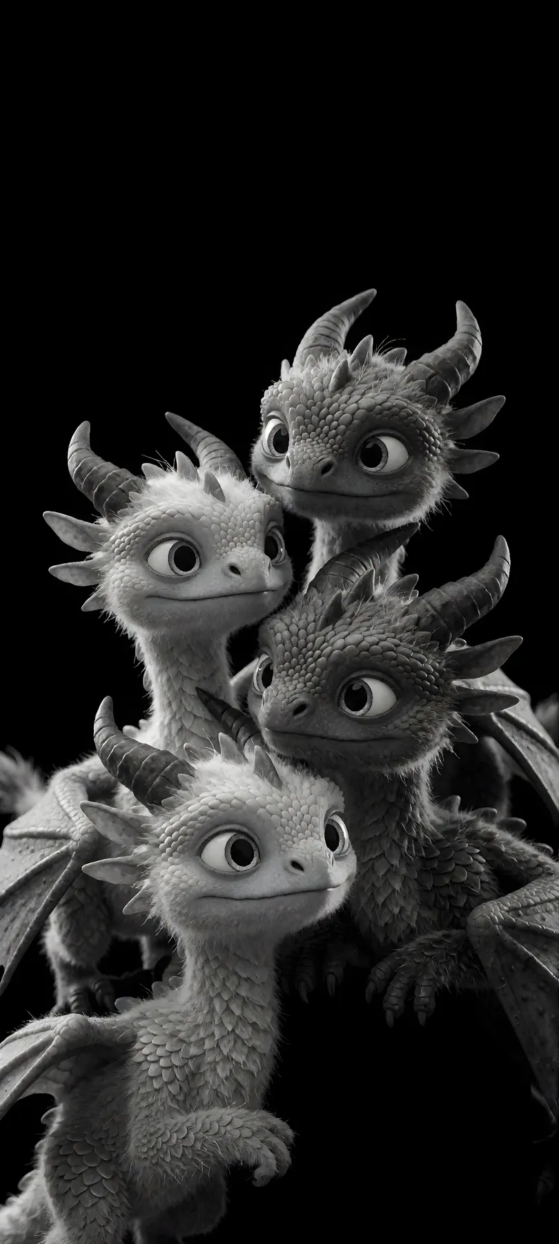 three small dragons