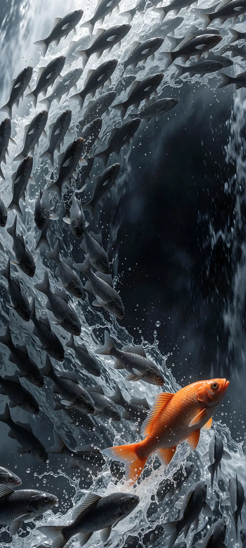 bright orange fish