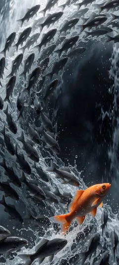 bright orange fish