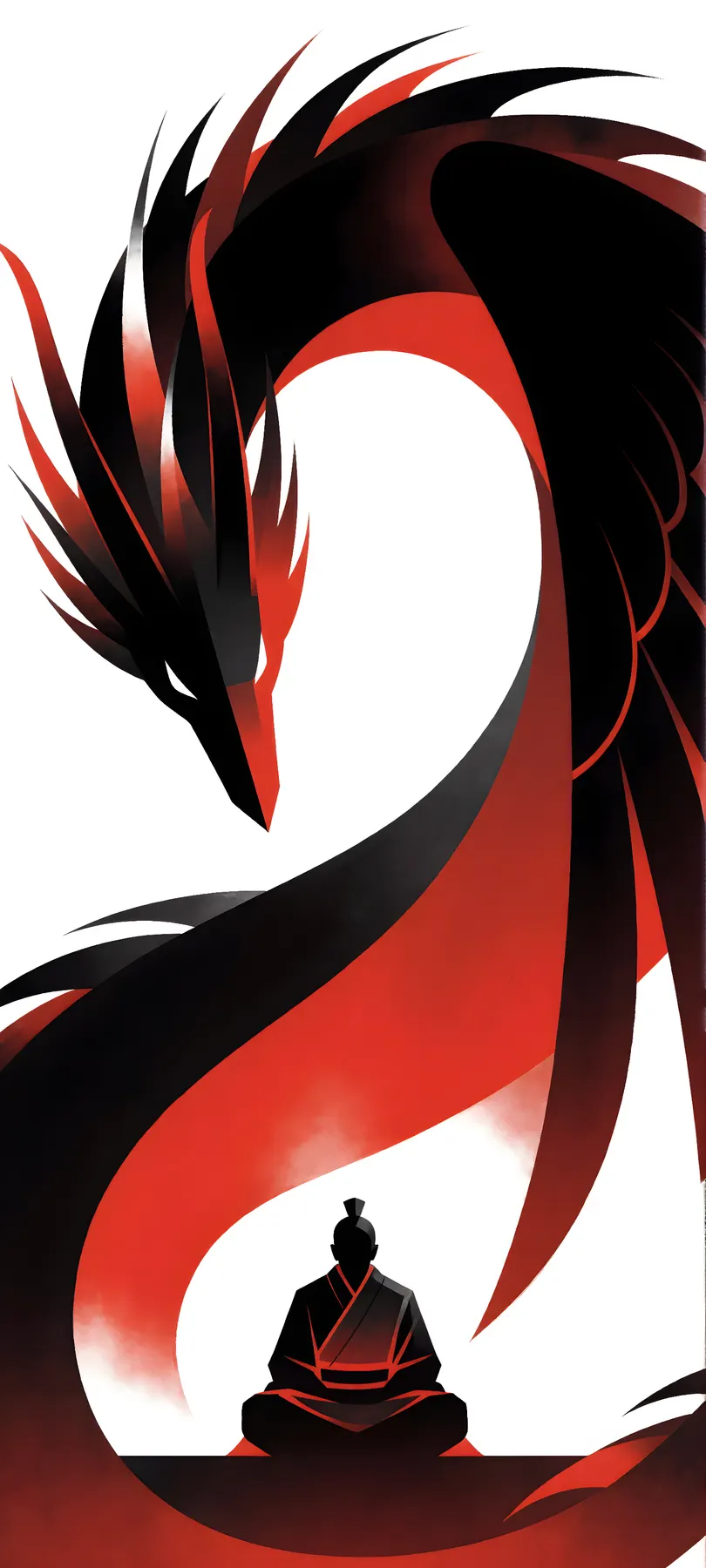 warrior beneath avian-dragon