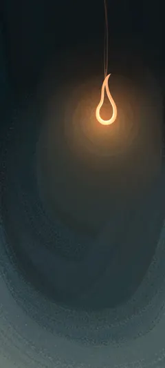 flame-shaped pendant