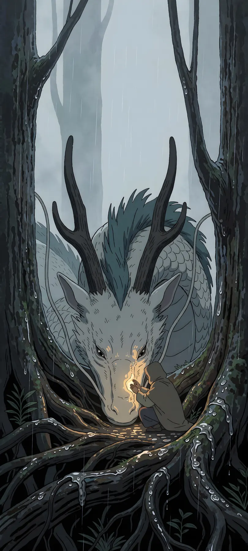 injured forest dragon