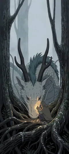 injured forest dragon