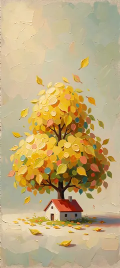 yellow tree canopy