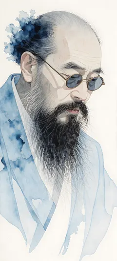 bald man with beard