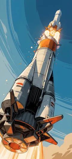 separating multi-stage rocket