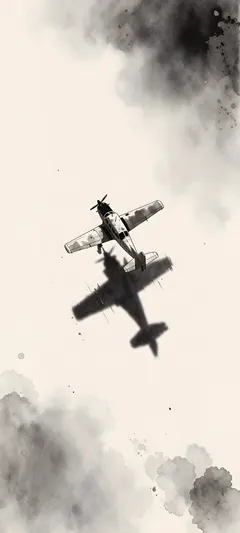 solitary propeller aircraft