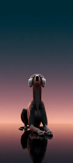 seated greyhound