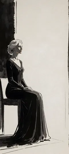 silver-haired woman