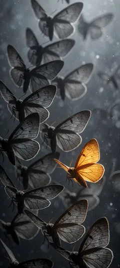 radiant amber moth