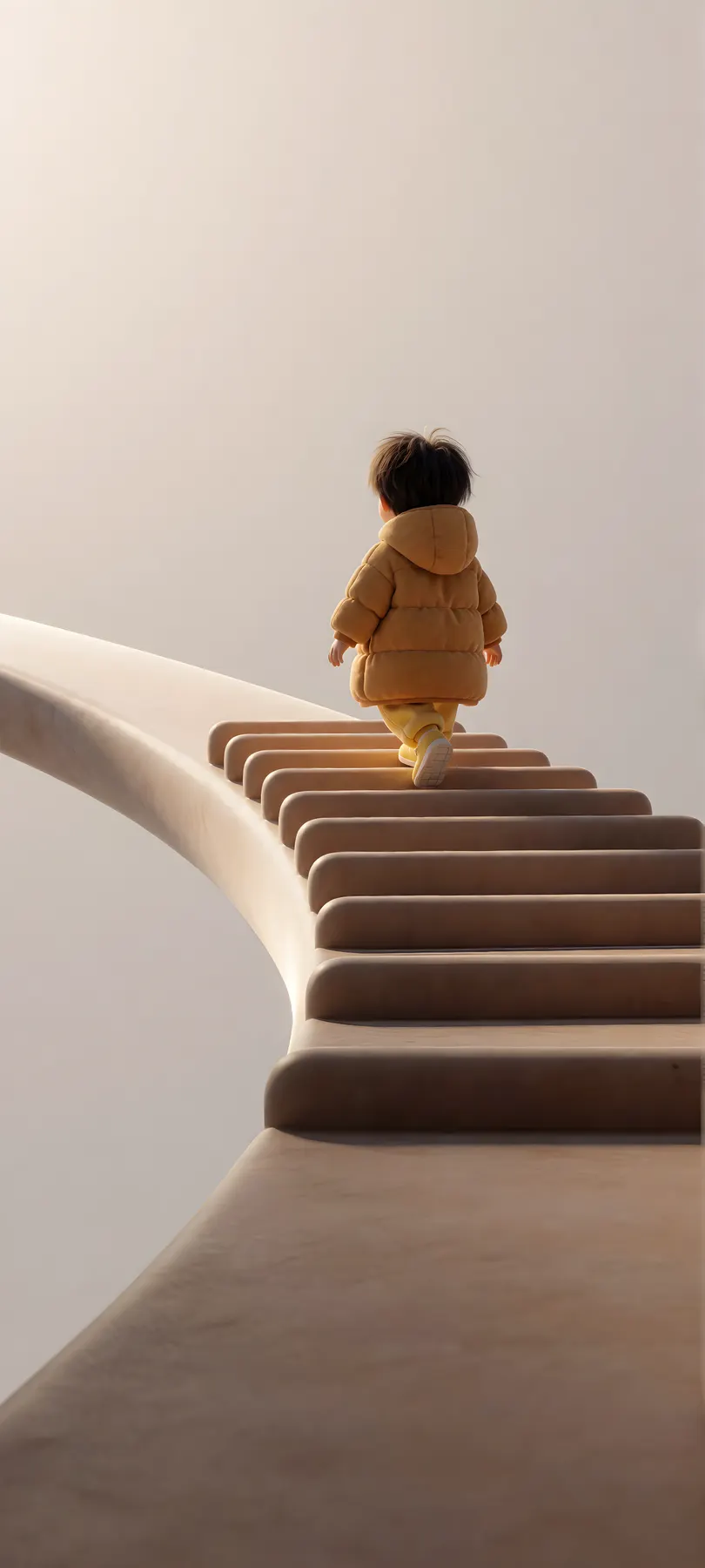 child in coat