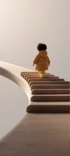 child in coat