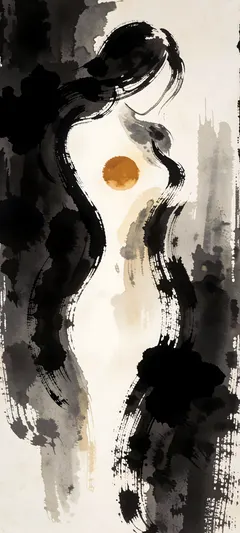 abstract feminine figure