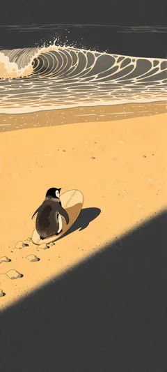 young penguin