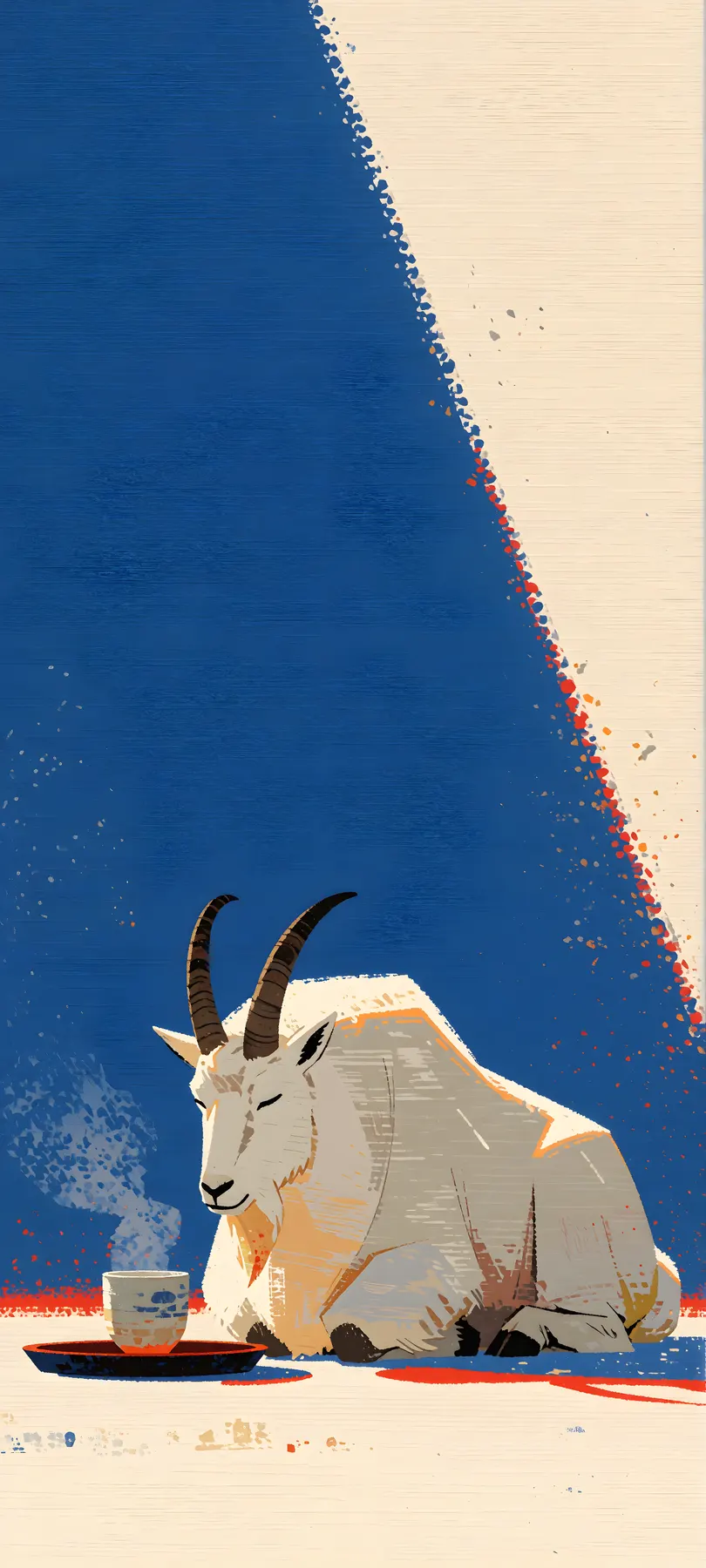 curved horns