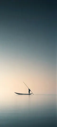 ferryman in boat