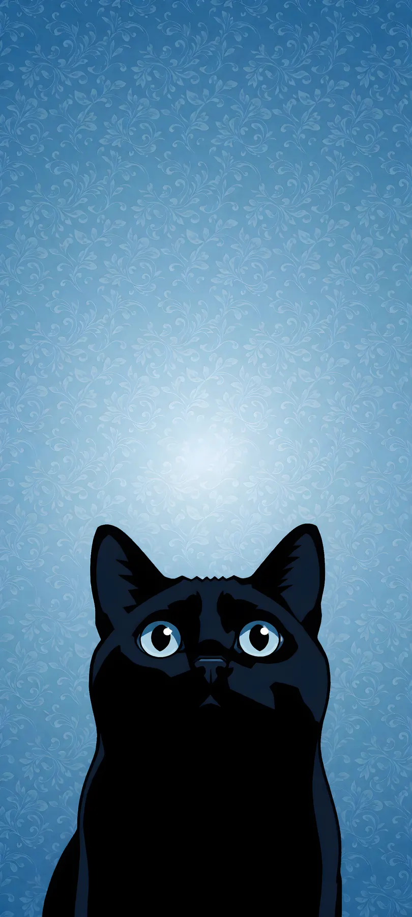 geometric black cat