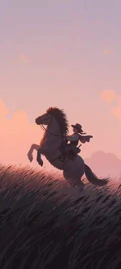 messenger riding shaggy pony