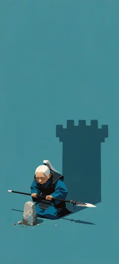 elderly spear guardian