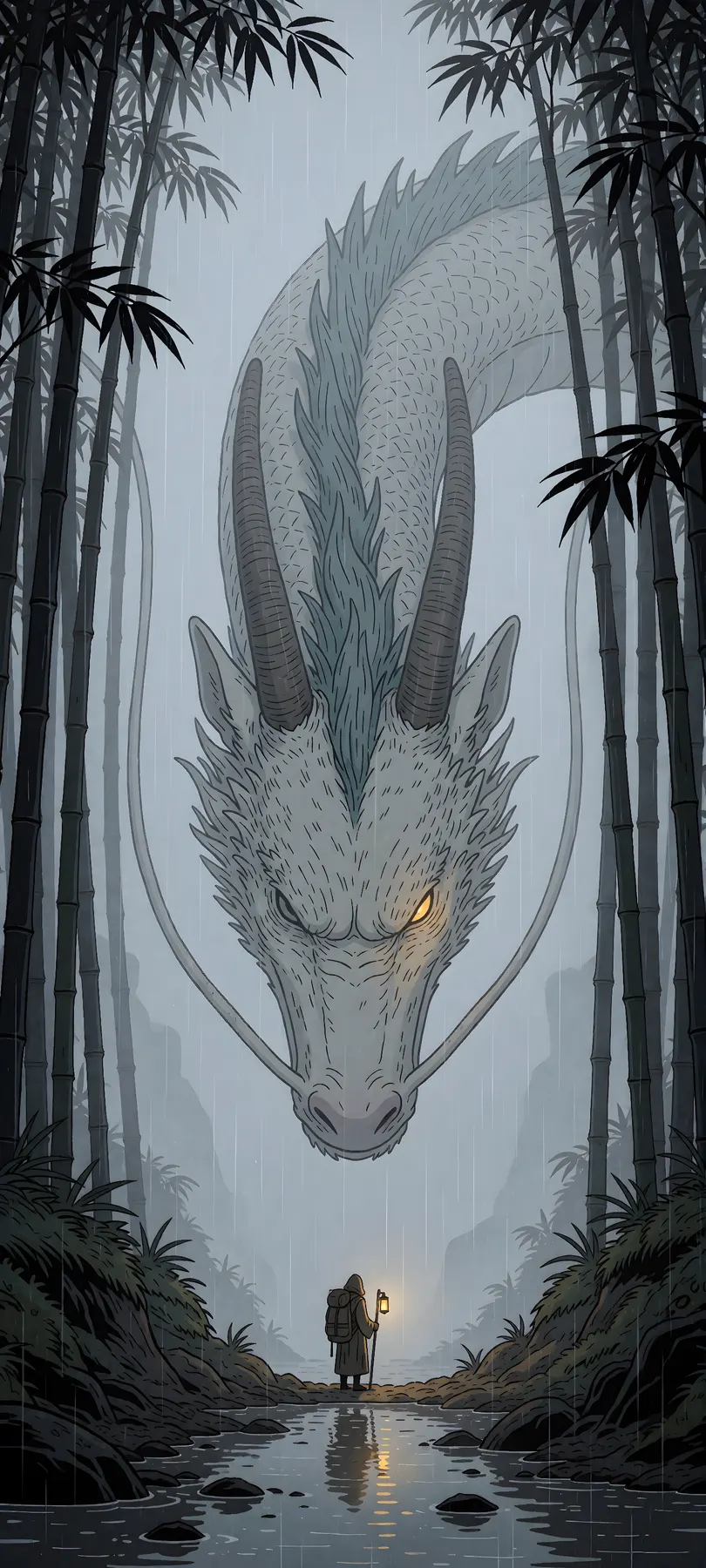 horned bamboo dragon