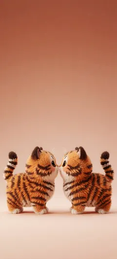 two tiger kittens