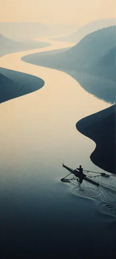 rower in skiff