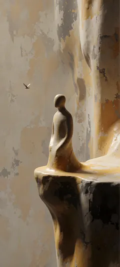 faceless ceramic sentinel